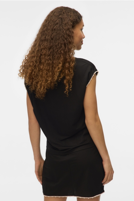 Vero Moda vmvips ss ava v-neck top jrs ga